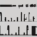 Modern faucet combination 3d model