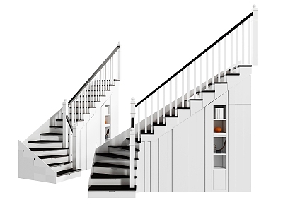 Jane European style handrail stairs model