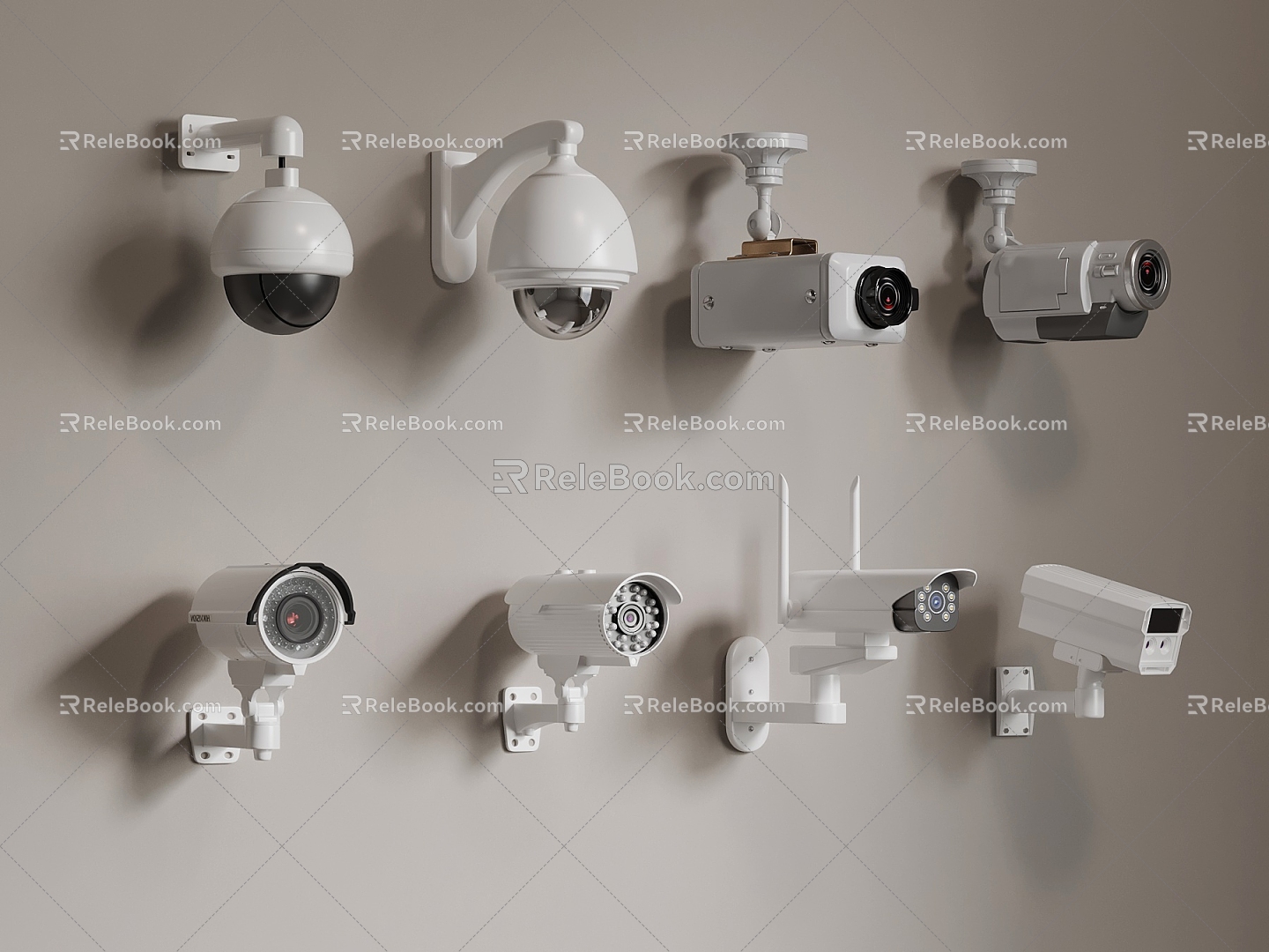 04 Projection Modern Projection Surveillance Camera 3d model