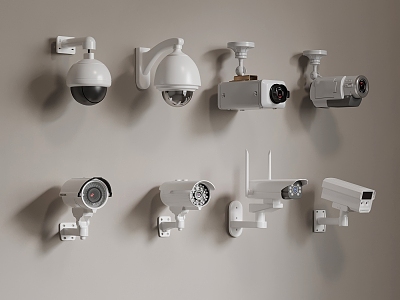 04 Projection Modern Projection Surveillance Camera 3d model