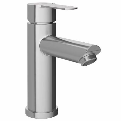 Sleek Modern Stainless Steel Faucet With Polished Chrome Finish And Minimalist Design 3d model
