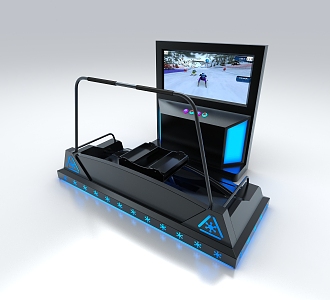 modern ski machine 3d model