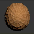 Whole Shelled Peanut Plant Seed With Orange Textured Surface On Dark Background And Reflection