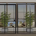 Modern sliding door 3d model