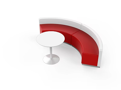 Arc Sofa Waiting Card Seat 3d model