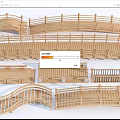 Wooden Landscape Bridges With Various Curved And Straight Designs And Railings