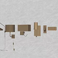 Modern Minimalist Wall Sconces Various Styles For Home Interior Lighting Design 3d model