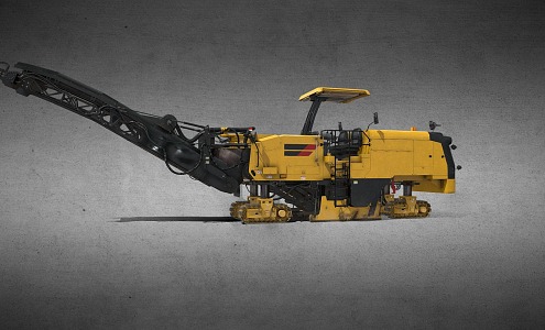 Milling machine industrial equipment asphalt pavement planing and milling construction machinery construction equipment pavement construction 3d model