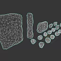 Stone Materials With Large Slab Tall Pillar And Various Sized Stones