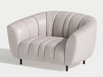 Modern Single Sofa Single Leisure Chair 3d model