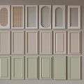 Various Hinged Door Panels with Different Designs and Light Tones for Home Interior