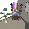 Sturdy Multi Tiered Sports Equipment Rack With Dumbbells Kettlebells Yoga Mats And Exercise Balls