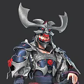 PBR Next Generation Japanese Samurai Animation Samurai Armored Legend Japanese Armor Samurai Armor Animation Armor Cartoon Armor Character Design 3d model