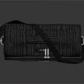 Gray Business Travel Bag With Nylon Material Adjustable Shoulder Strap And Practical Design 3d model