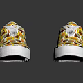 Colorful Casual Shoes With Geometric Pattern White Sole And White Laces