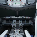 Lufthansa Commercial Airplane Model With Detailed White And Blue Livery Design