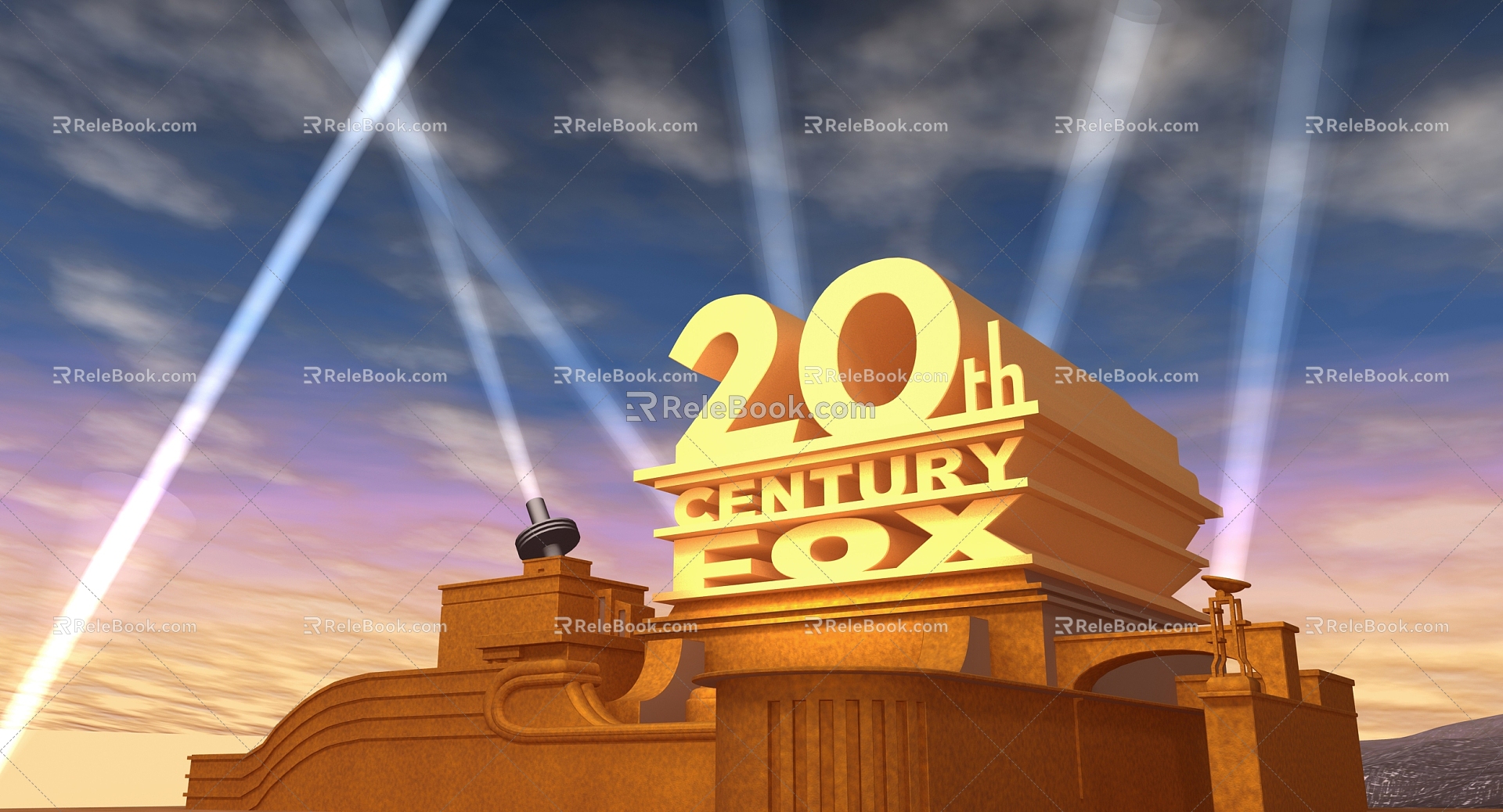 Modern Century Fox 3d model