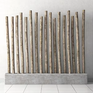 Modern Wood Dried Branches 3d model