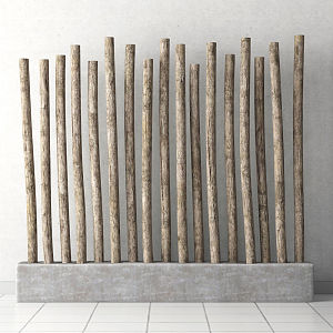 Modern Wood Dried Branches 3d model