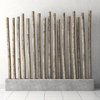 Modern Wood Dried Branches 3d model