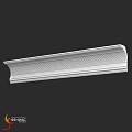 White Decorative Architectural Molding With Textured Patterns For Interior Design