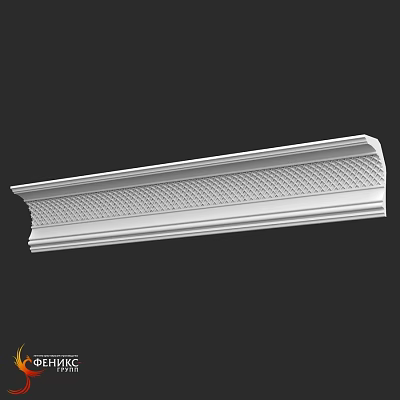 White Decorative Architectural Molding With Textured Patterns For Interior Design 3d model