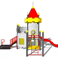 Modern slide children'slide 3d model