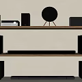Audio Combination Bar Audio Bluetooth Audio Modern Simple Audio Video Equipment 3d model