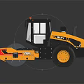 SANY Heavy Duty Road Roller With Yellow Black Exterior And Large Drum