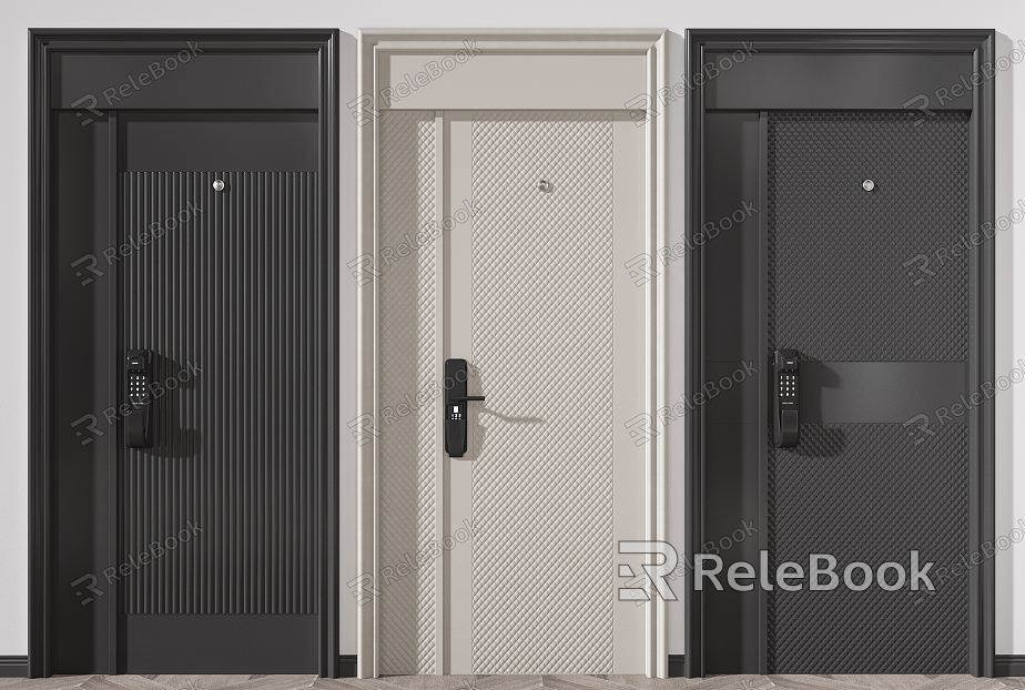 Modern security door entry security door model