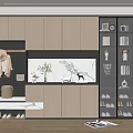 Modern Home Shoe Cabinet 3d model
