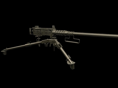 heavy machine gun 3d model