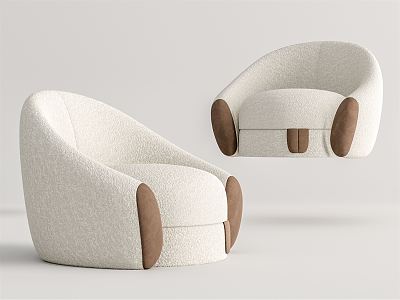 Modern single sofa 3d model