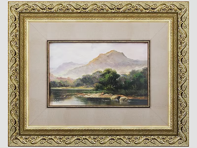 Hanging Painting Decorative Painting Art Painting Landscape Painting Living Room Hanging Painting 3d model