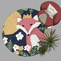 Round carpet 3d model