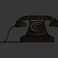 Retro Style Vintage Rotary Telephone With Classic Design And Mechanical Dial