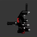 Motorcycle YSS Brake And Clutch Handlebar Levers In Black And Red Design