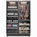 Refrigerator Freezer With Multiple Compartments For Wine Bottles Sausages Ham And Cheese Storage
