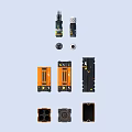 High Precision Industrial Equipment Featuring Proximity Sensors Modules And Durable Orange Black Components
