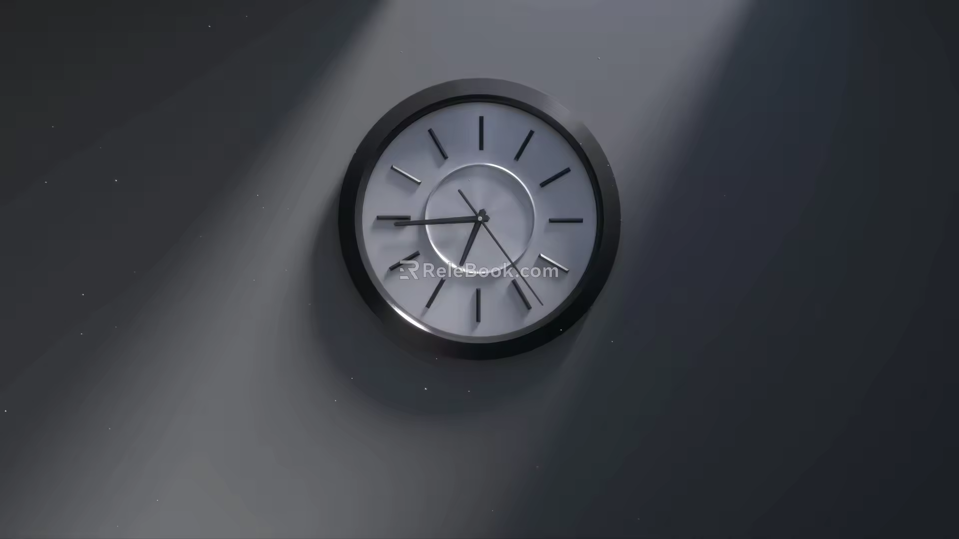 Time lapse clock space building light and shadow 3d model
