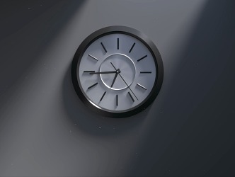 Time lapse clock space building light and shadow 3d model