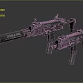Modern Tactical Firearms Black Design With Detailed Structure And Two Models 3d model