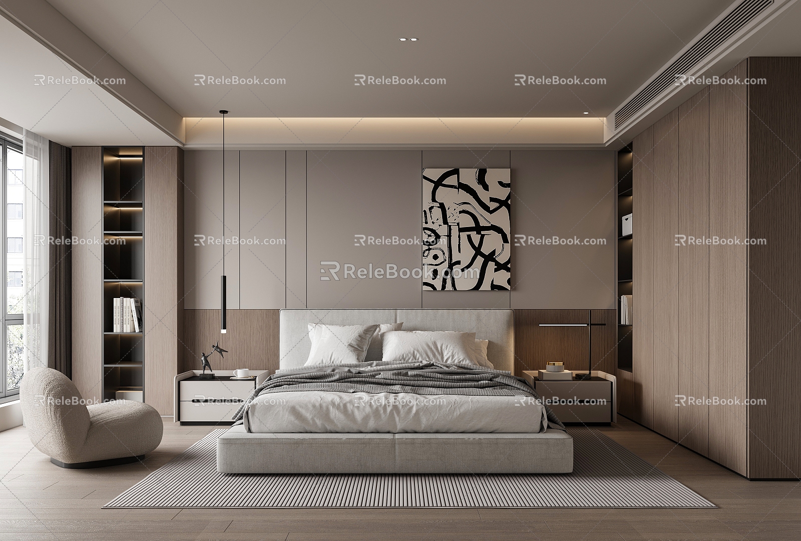 Modern Bedroom Home Bedroom 3d model