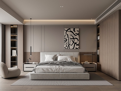 Modern Bedroom Home Bedroom 3d model