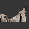Ancient Stone Castle Ruins With Broken Walls And Historical Remains