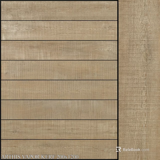 Natural Wooden Construction Components With Smooth Surface And Striped Pattern For Interior Design 3d model 