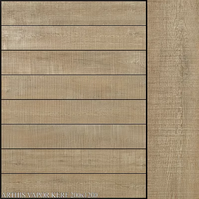 Natural Wooden Construction Components With Smooth Surface And Striped Pattern For Interior Design 3d model