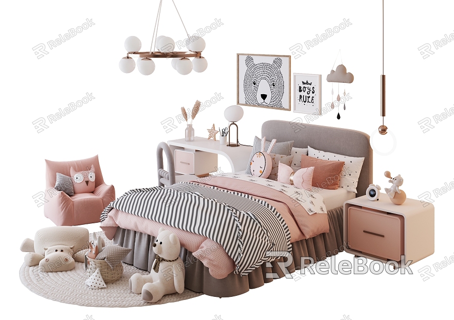 Modern Children's Bed model