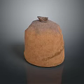Brown Burlap Storage Sack For Daily Household Use With Closed Top