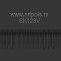White Decorative Architectural Component Featuring Grooved Design For Interior Decoration